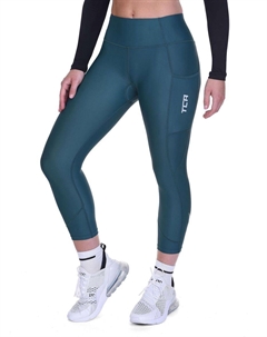 Женские велосипедные шорты 3/4 с высокой талией, утепленные, с карманами Tca