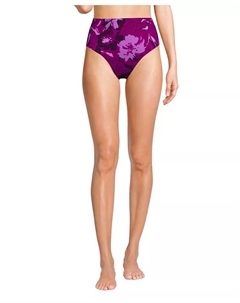 Женские бикини-трусики Cheeky с высокой посадкой, фиолетовый Lands' end