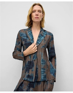 Женский пиджак с узором кринкл, коричневый/оранжевый Adolfo dominguez