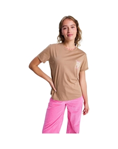 Футболка для женщин Oceanregular Poster, коричневый Roxy