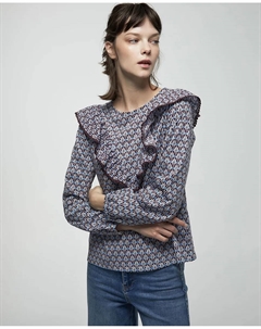 Футболка в горошек, светло-голубой Сфера