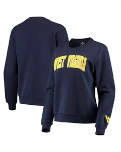 Женский темно-синий пуловер West Virginia Mountaineers Campanile свитшот, синий Colosseum