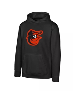 Черная толстовка с капюшоном Big Boys and Girls с основным логотипом Baltimore Orioles Outerstuff