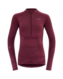 Функциональная велосипедная рубашка Standal Merino Shirt Zip Neck Wmn beetroot Devold