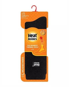 Женские однотонные термоноски Lite Lite, черный Heat holders