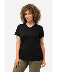 Женская функциональная рубашка антибактериальная с V-образным вырезом и коротким рукавом Ulla popken