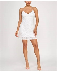 Платье-футляр с бретельками, расшитое стразами, для юниоров Beauty & grace