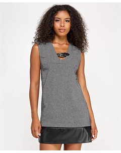 Платье А-силуэта с отделкой из искусственной кожи для юниоров Seni & cade