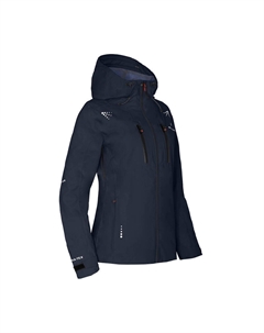 Куртка-дождевик из переработанного материала, сетчатая подкладка, водонепроницаемость 20 000 мм водяного столба, синяя Bergson