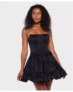 Платье-трансформер без рукавов из тафты с расклешенным кроем для юниоров Alex & sophia