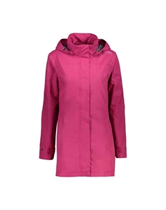 Женская куртка-дождевик с капюшоном на пуговицах 39X6646 Cmp