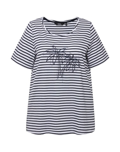 Футболка, синий Ulla popken