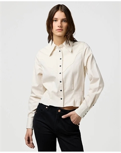 Женская рубашка с пеплумом, бежевый Wrangler