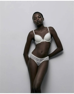 Кружевной пуш-ап бюстгальтер, белый Сфера