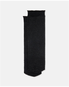 Носки-лодыжки непрозрачные с фантазийным узором, черный Golden lady