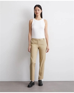 Женские брюки модели Torne Tailored из эластичного хлопкового саржи, бежевый Marc o'polo