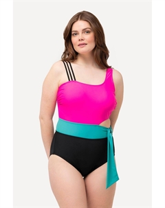 Женский купальник с цветными блоками, мягкие чашки Ulla popken