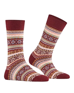 Женские носки с узором, красный Burlington