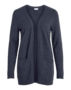 Кардиган Feinstrick Basic Stretch mit Taschen VIRIL, темно-синий Vila