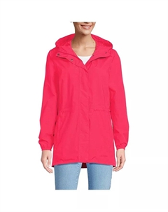 Женский дождевик Squall Packable Waterproof, розовый Lands' end