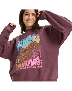 Женская толстовка Lineup Oversized, красный Roxy