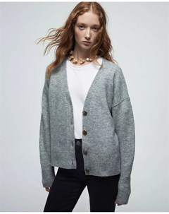 Софт-куртка с пуговицами, серый Сфера