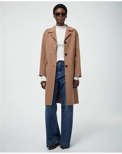 Короткое пальто ручной работы, песочный Сфера