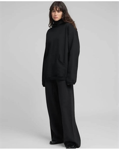 Женская толстовка с капюшоном и карманом-кенгуру, черный Replay