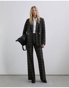 Женский клетчатый блейзер с лацканами, мультиколор Scalpers