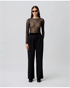 Женские прямые брюки для костюма, черный Claudie pierlot