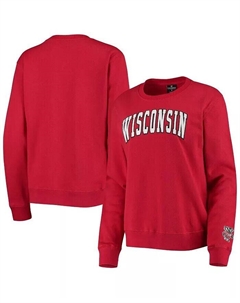 Женский пуловер Red Wisconsin Badgers Campanile свитшот Colosseum