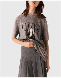 Женская футболка x Céline Dion, серый Maje