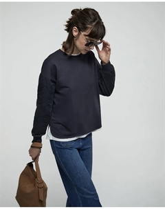 Костюм с толстовкой и шнурком, темно-синий Сфера