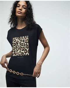 Футболка с блестками, черный Сфера