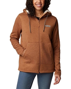 Флисовый свитер Weather Sherpa Full Zip для женщин - коричневый Columbia