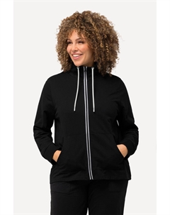 Женская толстовка с воротником-стойкой и карманом-кенгуру сзади Ulla popken