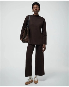 Джемпер с воротником Перкинс, шоколадный Сфера