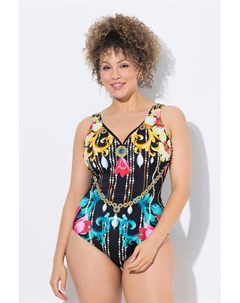 Женский купальник в стиле барокко с мягкими чашками и глубоким V-образным вырезом Ulla popken