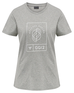 Футболка S/S Woman, серый меланж Hummel