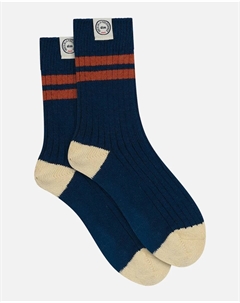 Короткие ребристые носки, синий Dim