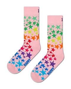 Носки с розовыми звездами Happy socks