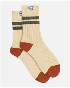 Короткие ребристые носки, кремовый Dim