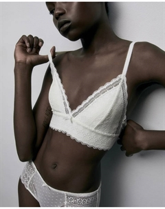 Треугольный бюстгальтер из пены, белый Сфера