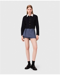 Женские шорты со стразами, синий Maje