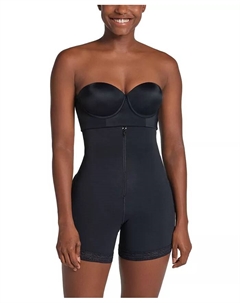 Женские утягивающие шорты с эффектом подтяжки живота и ягодиц без бретелей, черный Leonisa