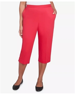 Женские капри "Land of The Free" со звездами, красный Alfred dunner