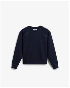 Женская толстовка regular fit с тисненным логотипом на спине, темно-синий Scalpers