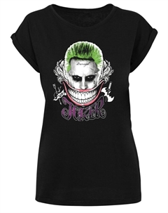 Футболка Suicide Squad Joker Coloured Smile, черный F4nt4stic