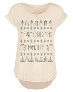 Футболка Merry Christmas Everyone Weihnachten, цвет whitesand F4nt4stic