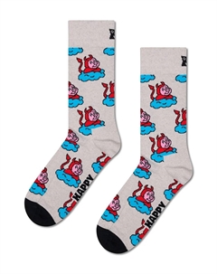Носки с плохой свиньей, светло-серый Happy socks